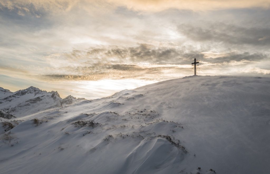 Cross on top of a hill